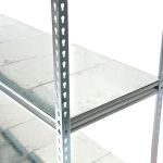 RIVET SHELVING WITH GALV PANELS – CLOSE UP
