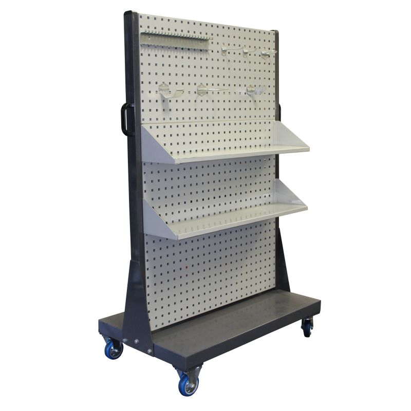Mobile Trolley Square Punch with Wide Shelf