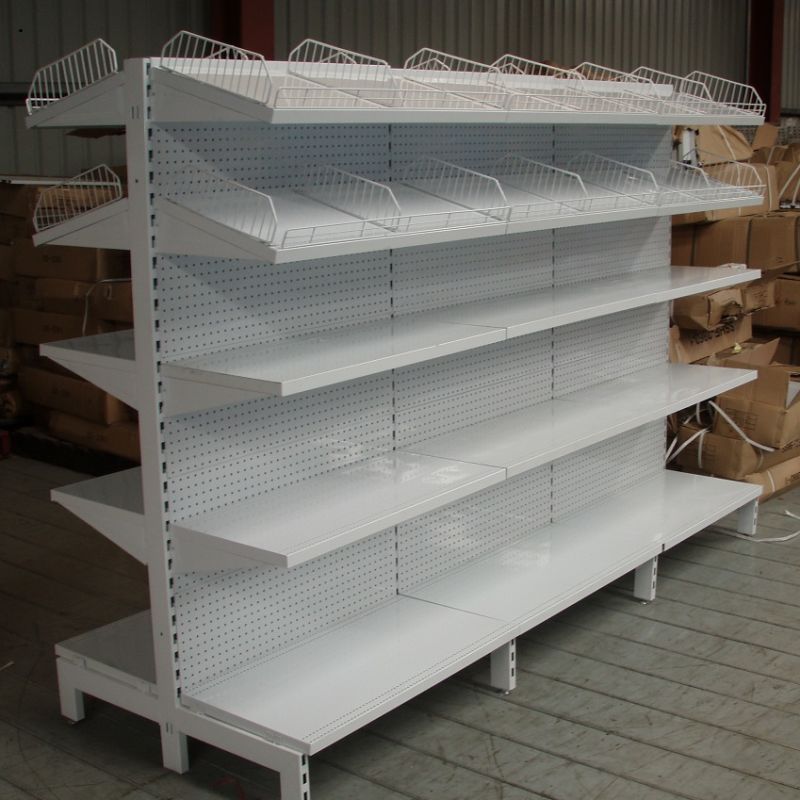 Double sided Gondola Shelf set.