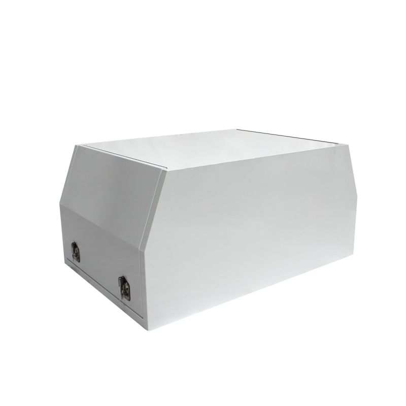 White Ute Canopy 1200mm with both of the lids closed