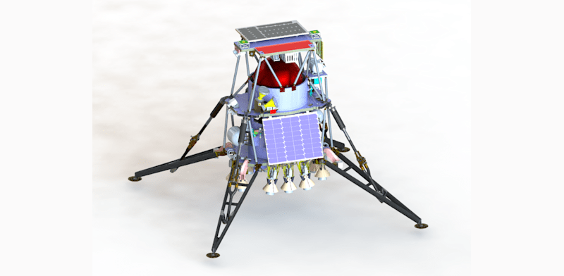 דגם הנדסי של נחתת בראשית 2 / צילום: באדיבות ספייס איי אל