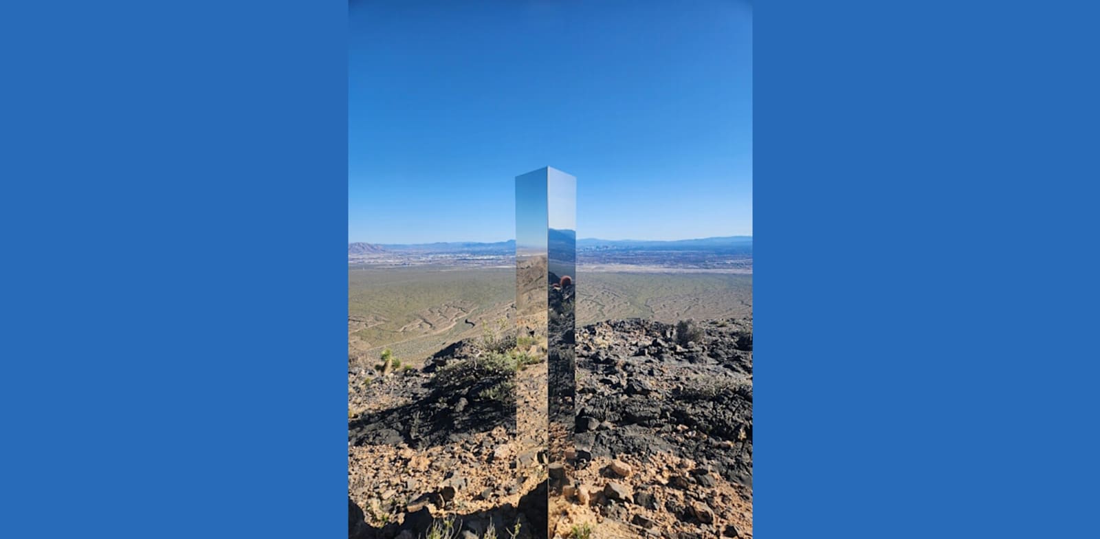 A mysterious monolith found in Nevada, around 110 km from Area 51