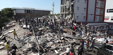 תיעוד מרעידת האדמה בקולומביה / צילום: ap