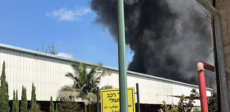 שריפה בשדרות / צילום: כבאות והצלה לישראל