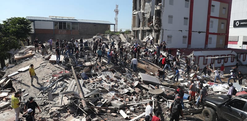 תיעוד מרעידת האדמה בקולומביה / צילום: ap