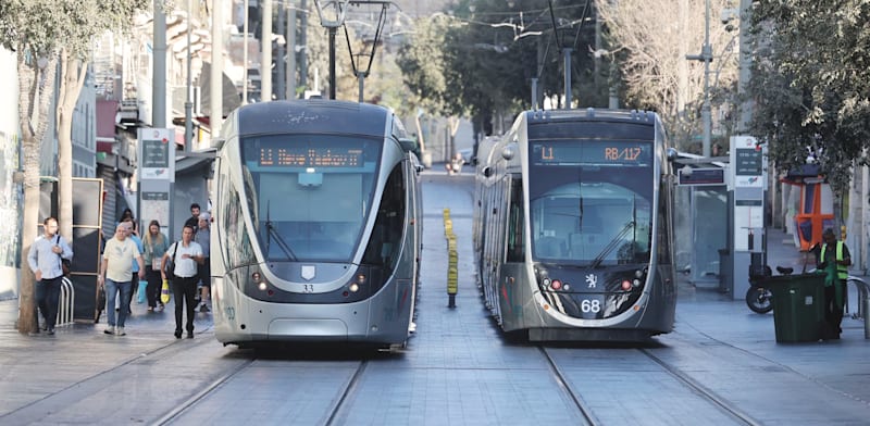 "הרכבת הקלה בירושלים / צילום: צוות תכנית אב לתחבורה"