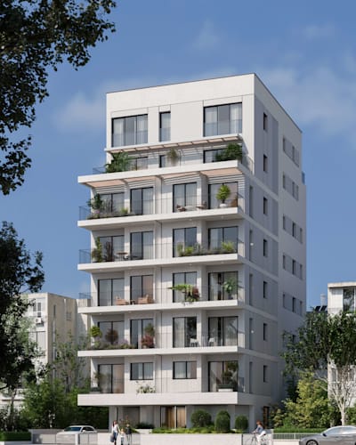 פרויקט של יעז ברחוב בלוך 11 / הדמיה: אלכס לובימוב פרויקט של יעז ברחוב בלוך 11 / הדמיה: אלכס לובימוב