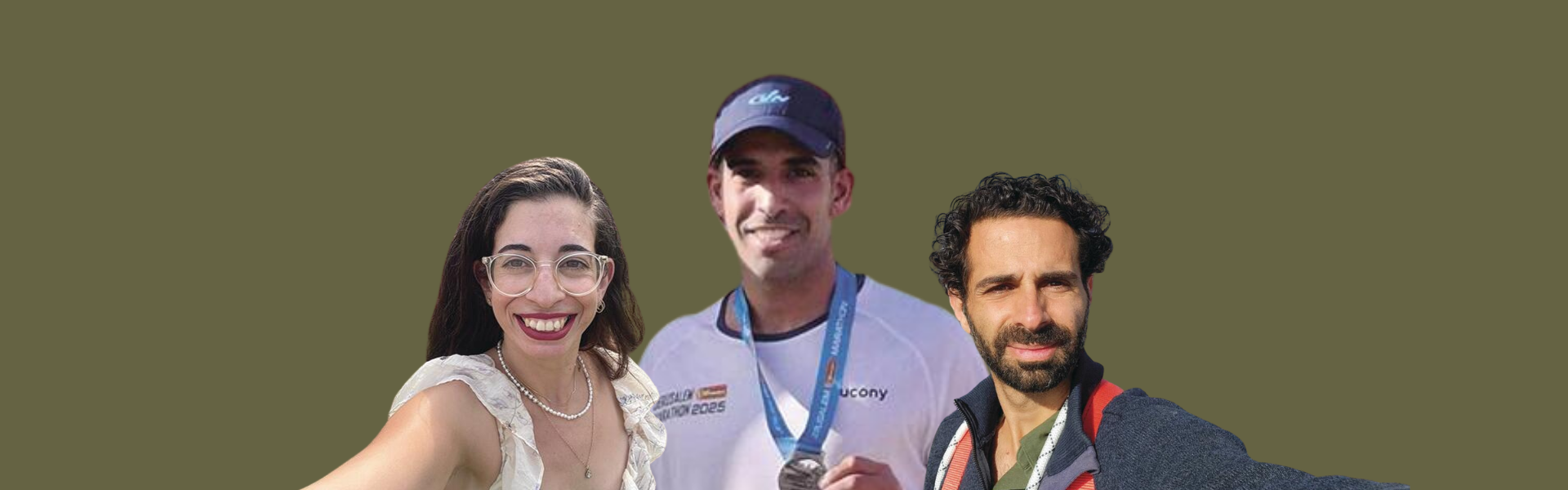מימין: עידו מאיר, נריה ברזילי וקורל דרליצ'מן / צילום: רן מאיר, פרטי