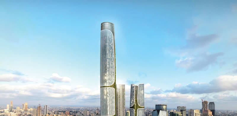 פרויקט ורטיקל סיטי ברמת גן / הדמיה: DBLK - ברעלי לויצקי כסיף דה לה פונטן אדריכלים; 3dvision