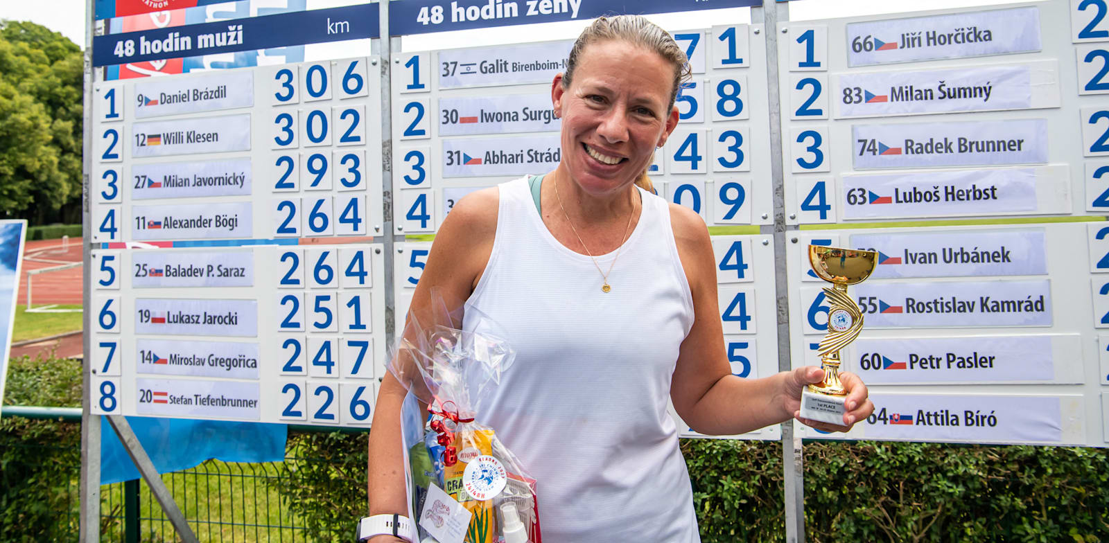 גלית בירנבוים-נבון, ניצחה בין הנשים והתמקמה במקום הרביעי הכללי / צילום: Sri Chinmoy team