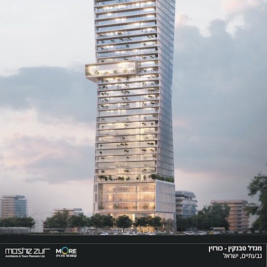 מגדל גבעתיים, קבוצת מור / הדמיה: משרד אדריכלים משה צור מגדל גבעתיים, קבוצת מור / הדמיה: משרד אדריכלים משה צור
