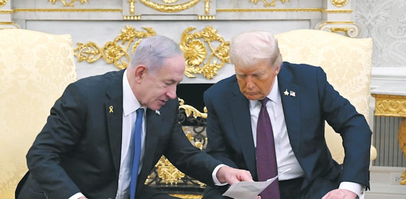 ראש הממשלה בנימין נתניהו בפגישה עם נשיא ארה''ב, דונלד טראמפ / צילום: Avi Ohayon