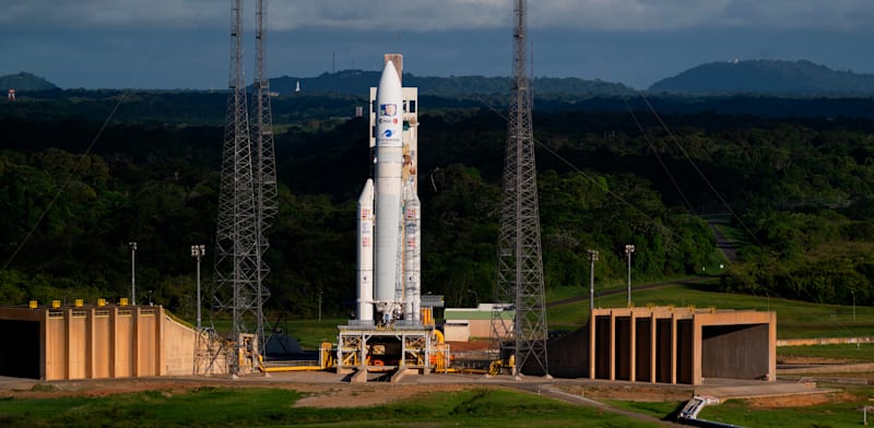 נמל חלל בגיאנה הצרפתית / צילום: ap, Stephane Corvaja