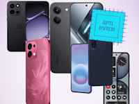 מימין: Phone (4a) של Nothing (עולה 1600 ש''ח), Galaxy A57 5G של סמסונג (1,670 ש''ח), POCO X8 Pro של שיאומי (1,600 ש''ח), A6 PRO של OPPO (עולה 1,400 ש''ח), Nord 6 של OnePlus (עולה 1,900 שקל) / צילום: יח''צ