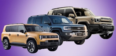 מימין: ICAR V 27 דיפנדר, GAC, DENZA B5 / צילום: יחצ מימין: ICAR V 27 דיפנדר, GAC, DENZA B5 / צילום: יחצ