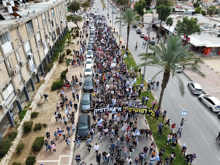 צעדת מחאה בבאר שבע / צילום: נדב סניפליסקי צעדת מחאה בבאר שבע / צילום: נדב סניפליסקי