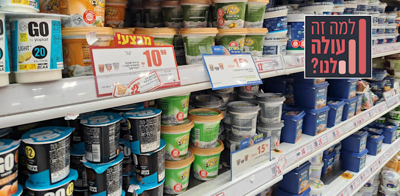 "מחירים מסומנים בסופר / צילום: טלי בודנובסקי"