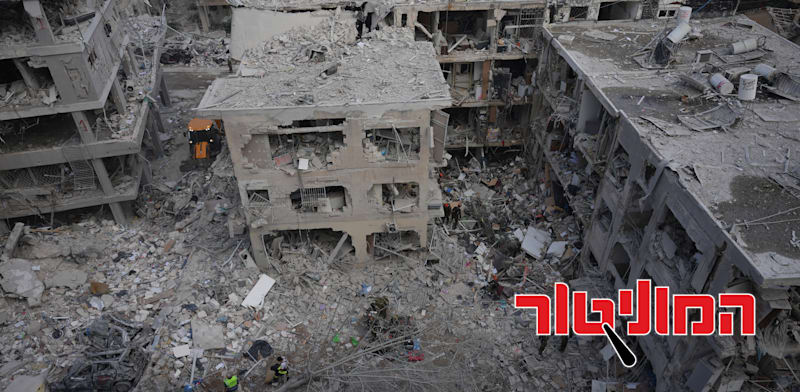 הפגיעה בבת ים ממתקפת הטילים האיראנית / צילום: ap, Ariel Schalit