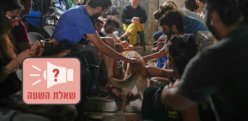 ישראלים במקלט בזמן ירי טילים / צילום: ap, Ohad Zwigenberg