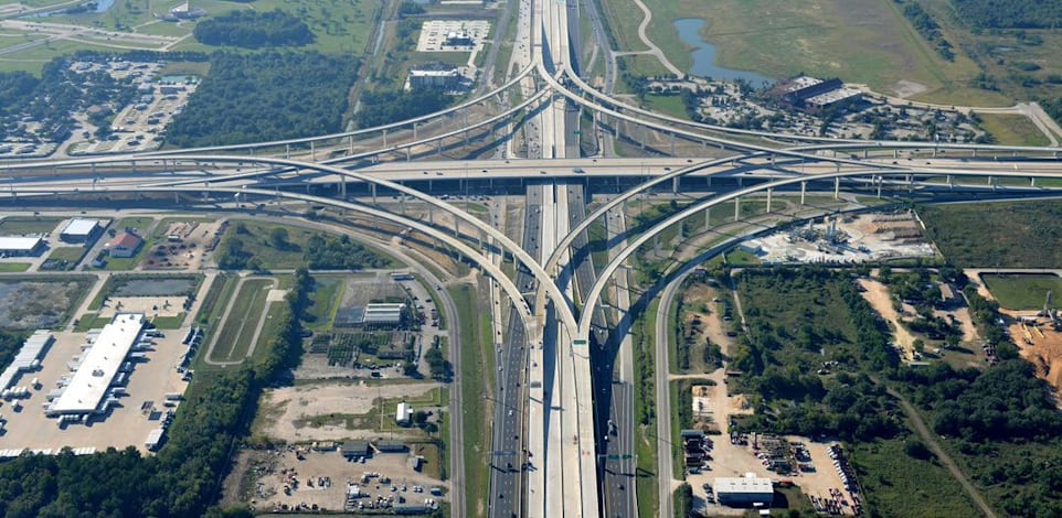 כביש האגרה של שיכון ובינוי ביוסטון / צילום: Aero Photo