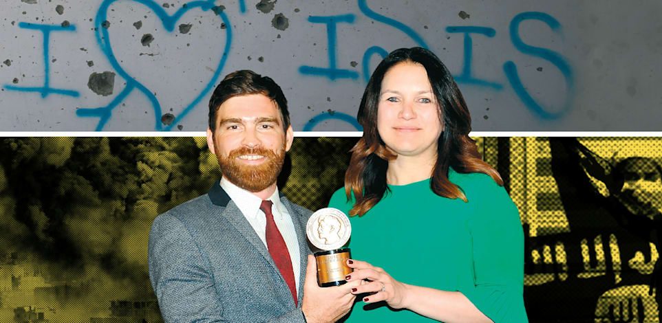 מימין: הכתבת רוקמיני קלימקי ואנדי מילס / צילום: רויטרס- Romeo Ranoco,AP-Brad Barket Shutterstock