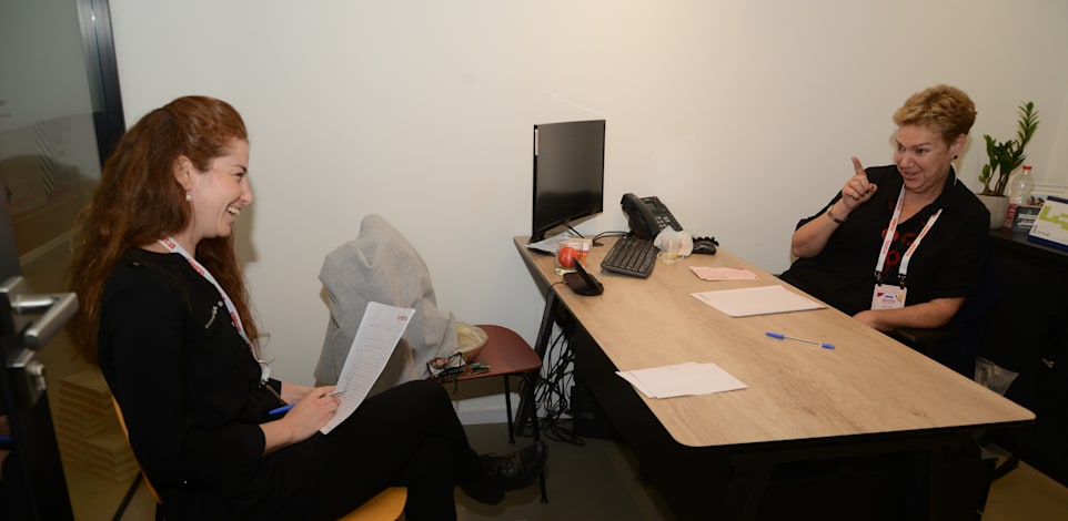 שלי בלוך, יו"רית משאבי אנוש ישראל, ודור גרינברג / צילום: איל יצהר