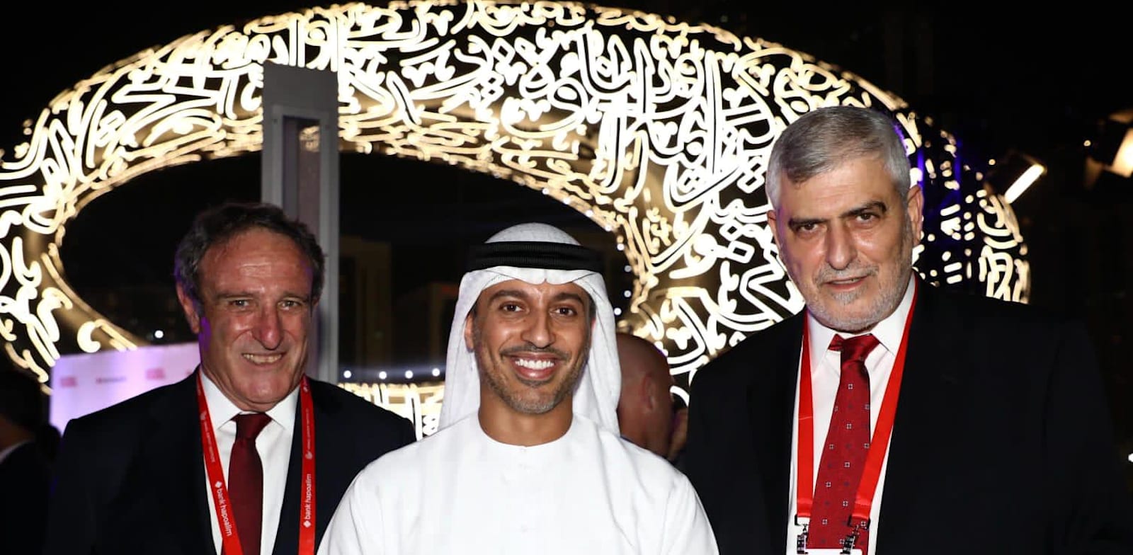 מימין:  דב קוטלר, ד"ר אחמד בלהאול אל-פאלאס וראובן קרופיק / צילום: סיון פרג'