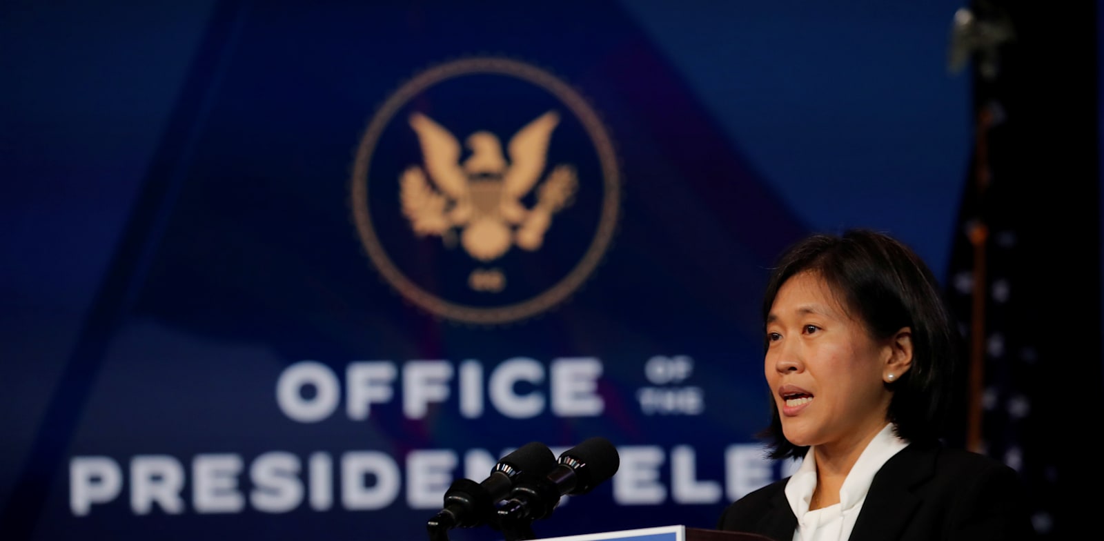 קתרין טאי, המועמדת של ביידן לנציגת הסחר של ארה"ב / צילום: Reuters, Mike Segar