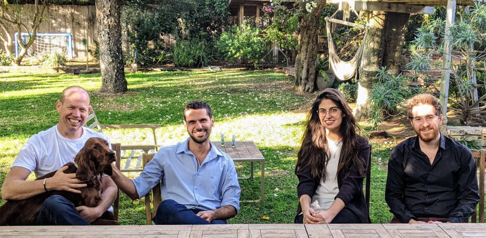 From Left to right -  Gili Raanan, Oz Golan (CEO), Hila Zigman (VP Product) and Shay Levi (CTO). Credit: PR