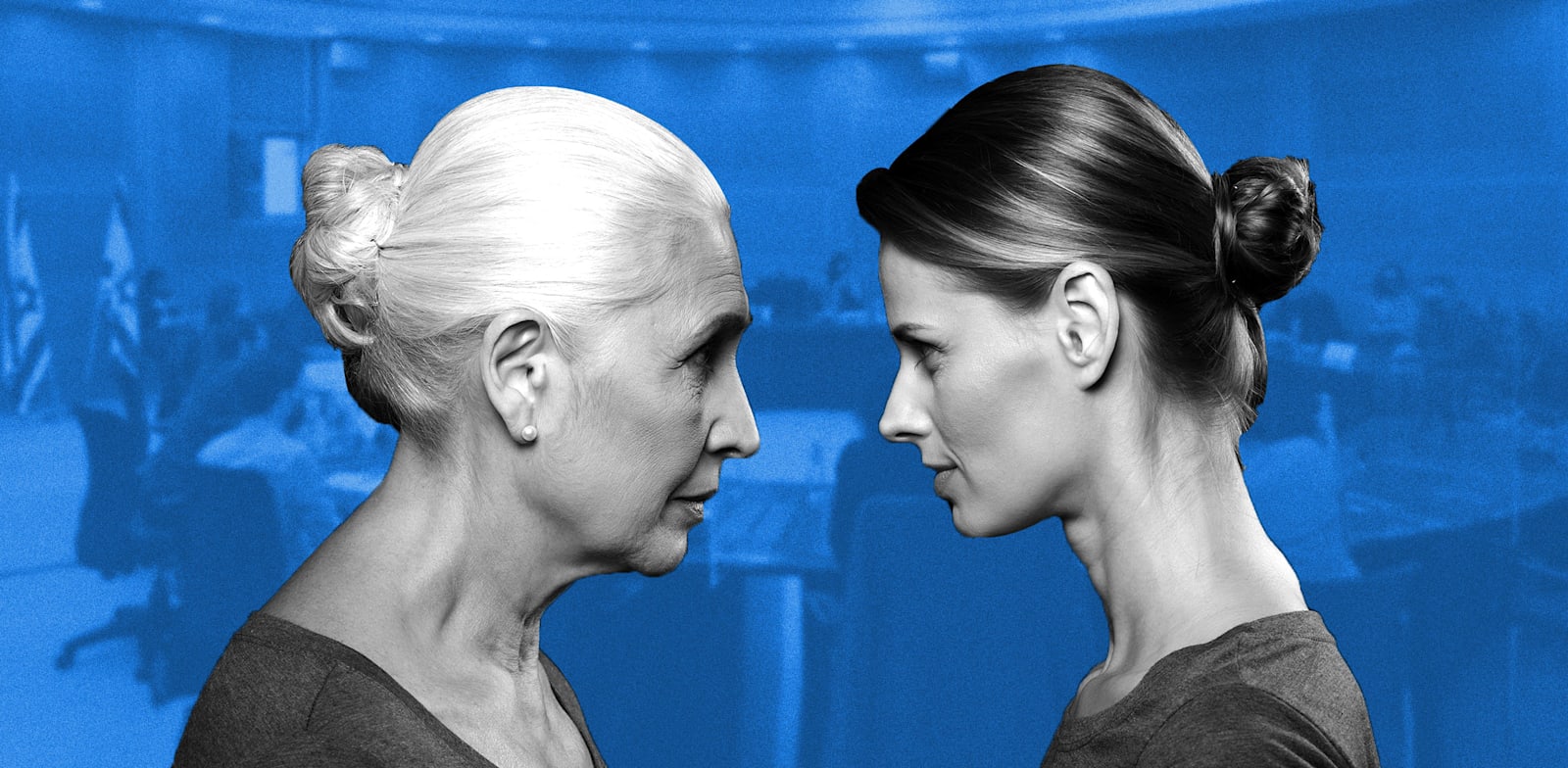 העלאת גיל הפרישה לנשים / צילום: שאטרסטוק (ברקע דוברות הכנסת)