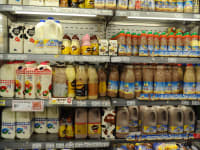 מקרר מוצרי חלב. אי פתיחת השוק לתחרות  הינו עוול חברתי משווע / צילום: תמר מצפי