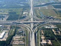 כביש האגרה של שיכון ובינוי ביוסטון / צילום: Aero Photo