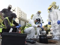 התקנת מערכת הבדיקה בטכניון / צילום: רמי שלוש