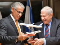 דוד ברודט וזיאד אל זיאני / צילום: דוברות אל על