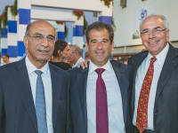 שלומי פוגל, אסי שמלצר, סמי קצב - מספנות ישראל / צילום: דניאל צרסקי