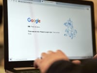 המסך של גוגל בכניסה לשירותיו בזמן התקלה / צילום: Reuters