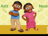 הדמויות החדשות שמייצגות ילדי פליטים ברחוב סומסום / צילום: Sesame Workshop