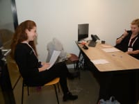 שלי בלוך, יו"רית משאבי אנוש ישראל, ודור גרינברג / צילום: איל יצהר