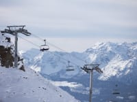 אתר הסקי בוורביה, בשווייץ / צילום: Reuters, Raphael Lafargue/ABACAPRESS.COM