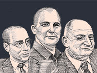 יצחק תשובה, צחי נחמיאס ואיל לפידות / איור: גיל ג'יבלי