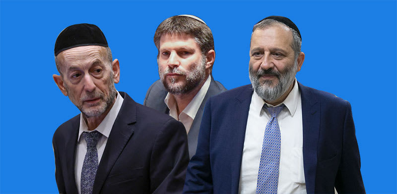 אריה דרעי, בצלאל סמוטריץ', אורי מקלב / צילום: אוהד צוינברג, נועם מושקוביץ'-דוברות הכנסת