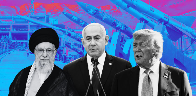 דונלד טראמפ, בנימין נתניהו, עלי חמינאי / עיבוד: ap, Mark Schiefelbein