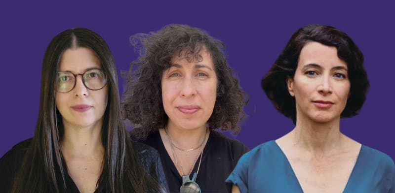 מימין: איילת גונדר-גושן, מיטל ניסים, שירי לב-ארי / צילום: טל שחר, פרטיים