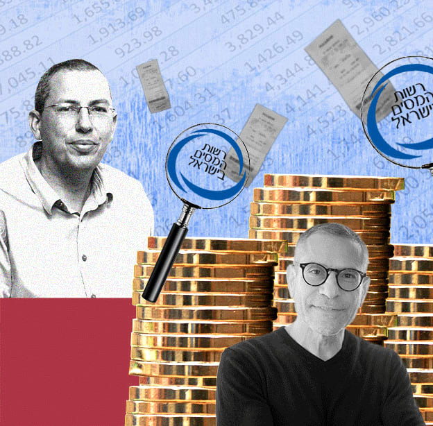 המאבק בהון השחור. מימין: מנהל רשות המסים שי אהרונוביץ' ומנהל רשות המסים לשעבר ערן יעקב / צילום: איל יצהר, שחר עזרן