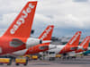 מטוסי easyjet חונים בשדה תעופה