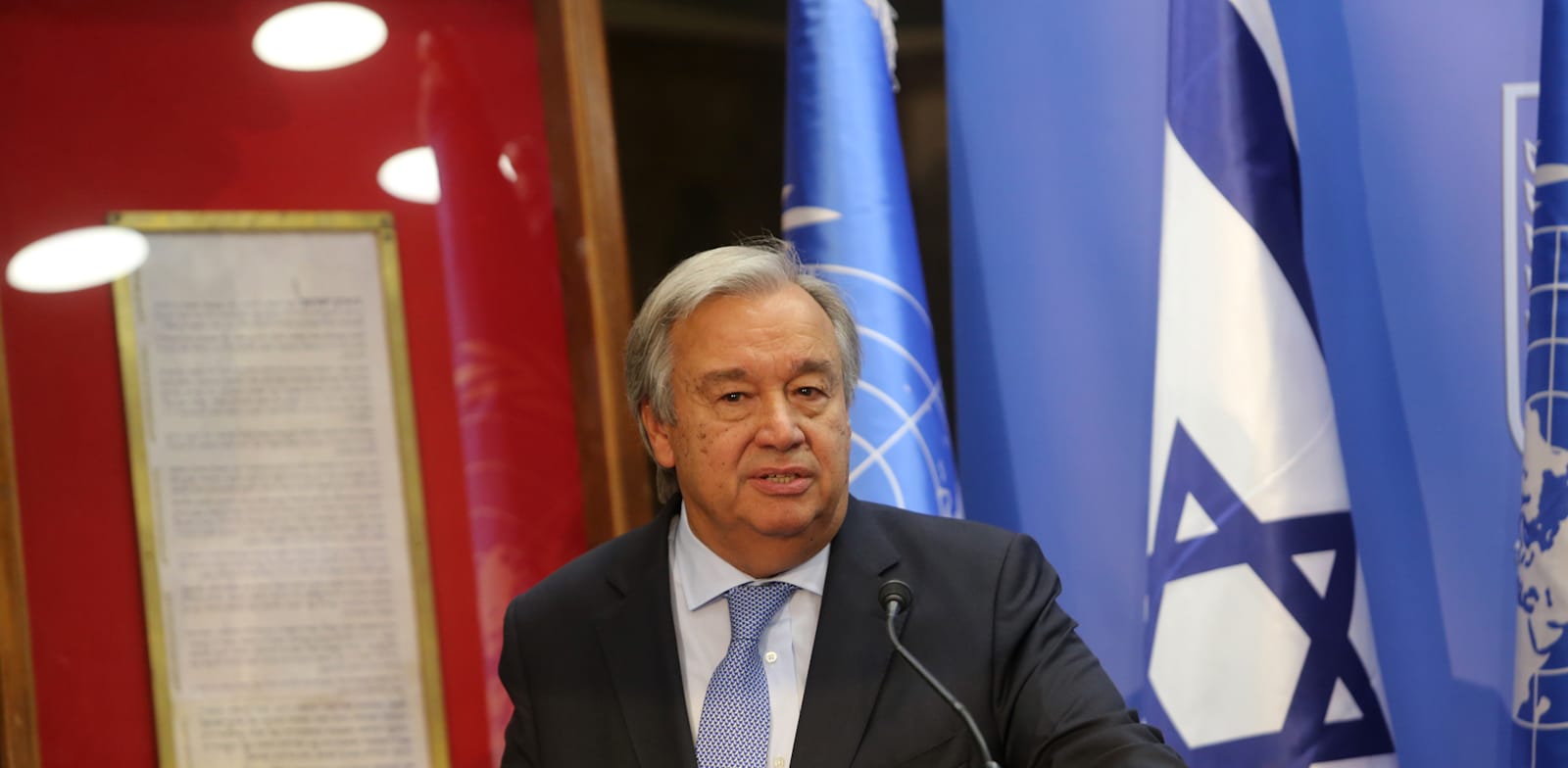 מזכ''ל האו''ם, אנטוניו גוטרש / צילום: אלכס קולומויסקי-ידיעות אחרונות