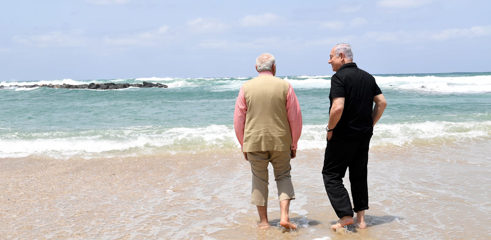 בנימין נתניהו עם ראש ממשלת הודו, נרנדרה מודי / צילום: קובי גדעון-לע''מ