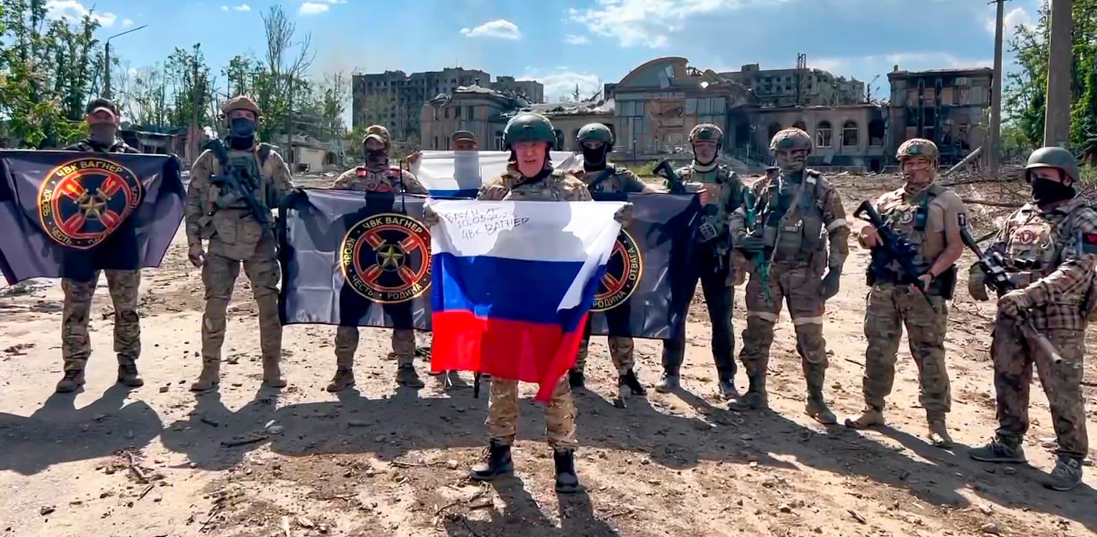 יבגני פרוגוזי'ן ואנשי כוח ואגנר באוקראינה / צילום: Associated Press