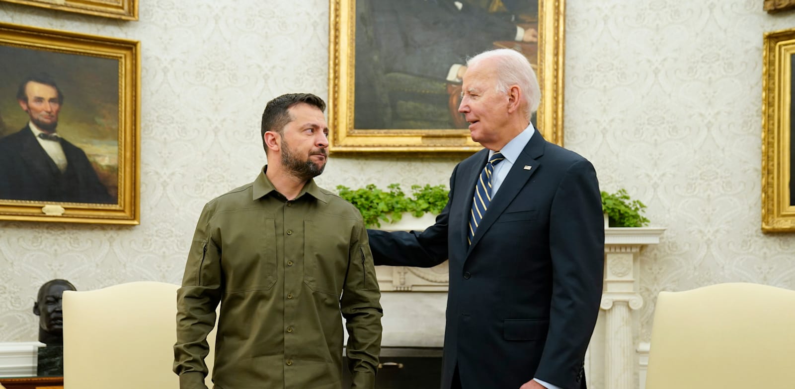 זלנסקי פוגש את ביידן בבית הלבן, ספטמבר / צילום: ap, Evan Vucci