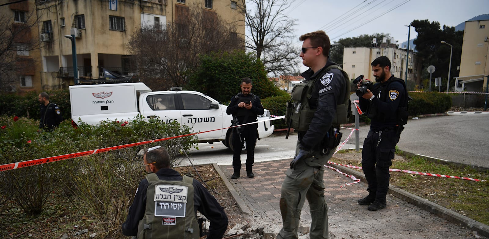 זירת נפילת טיל בקריית שמונה, השבוע / צילום: ap, Gil Eliyahu